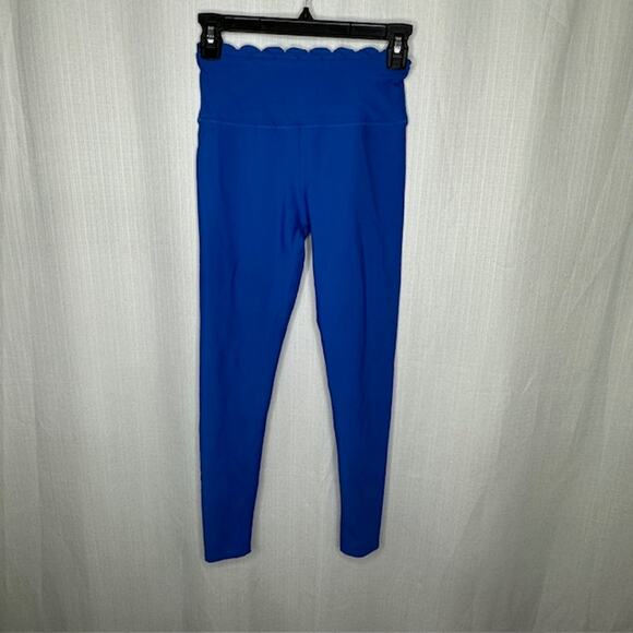 Aqua Blue Scallop Athletic‎ Pants - Picture 1 of 4